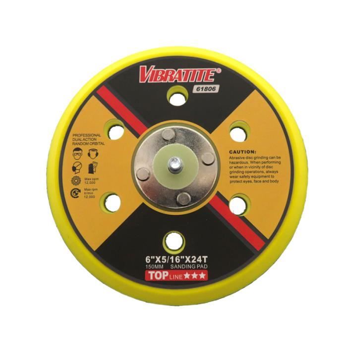 1 disque pneumatique Pc 6 trous auto-adhésif pouces 150mm plateau de meulage pour le SKATEBOARD - SHORTBOARD - LONGBOARD - PACK