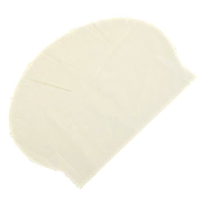 Bonnet de bain en latex pour adulte blanc