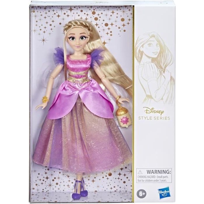 DISNEY PRINCESSES - Style Series - Poupée Raiponce au style contemporain avec tenues et accessoires - jouet - dès 6 ans