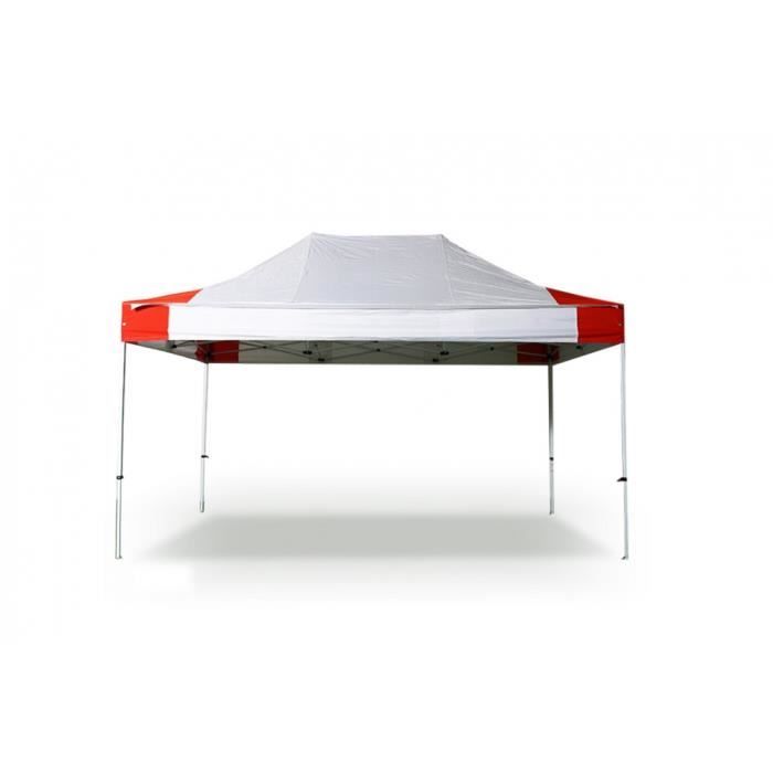 Tente pliante Barnum Tonnelle 3x4.5m polyester 300g/m² pelliculé PVC tube aluminium 40mm hexagonal Montage minute