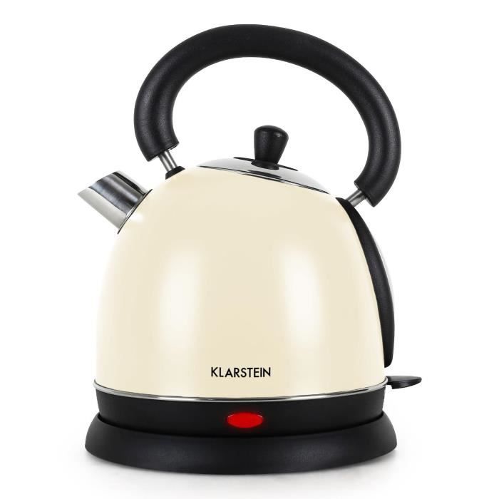 Bouilloire électrique klarstein inox crème 2200W