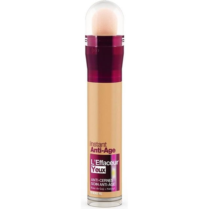 Gemey-Maybelline - Instant Anti-Age L'Effaceur - Anti-cernes anti-âge - 20 beige nu