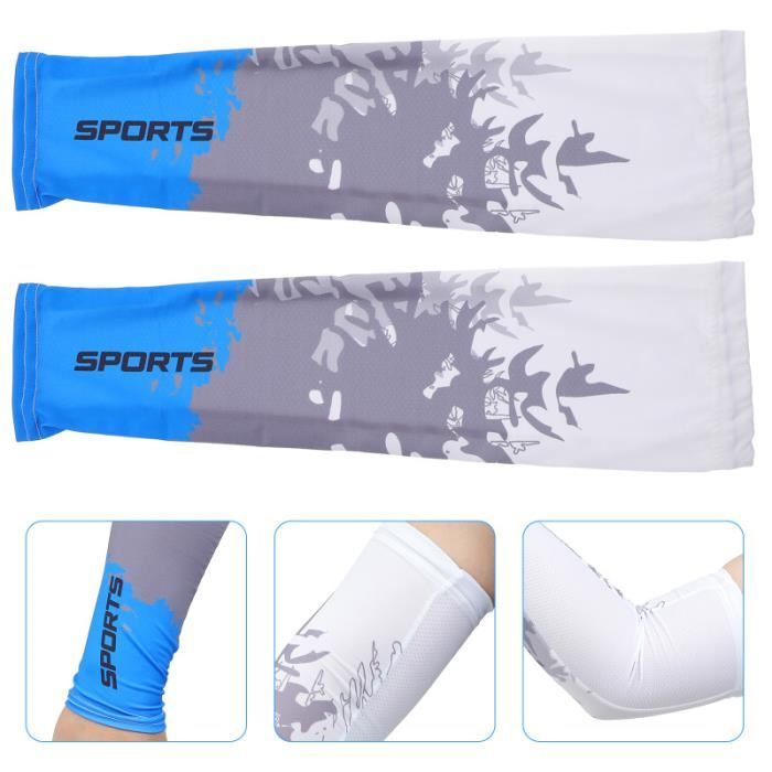 1 paire Couvre-Bras de réfroidissement Protection Solaire MANCHES veste de sport - cache-cŒur de sport textile technique