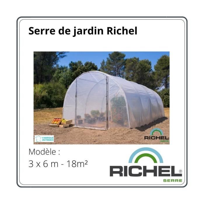 RICHEL Serre maraichère - 18 m² - Pied droit