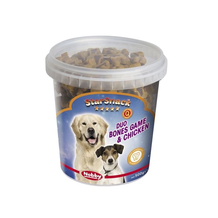 Comparer les prix de Friandises pour chien Nobby Pet StarSnack Duo Bones Game & Chicken 500 g