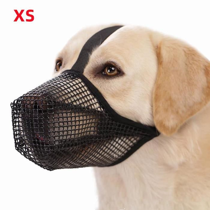 Comparer les prix de Muselière en nylon respirante et réglable pour chien de compagnie, anti-léchage, anti-morsure, anti-mastication et anti-léchage L