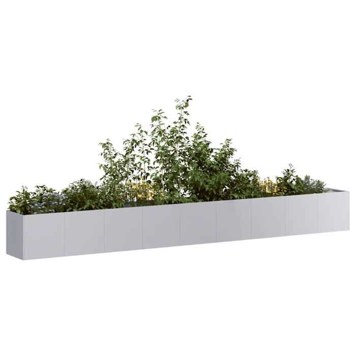 VidaXL Jardinière 360x40x40 cm Acier Galvanisé - vue 2