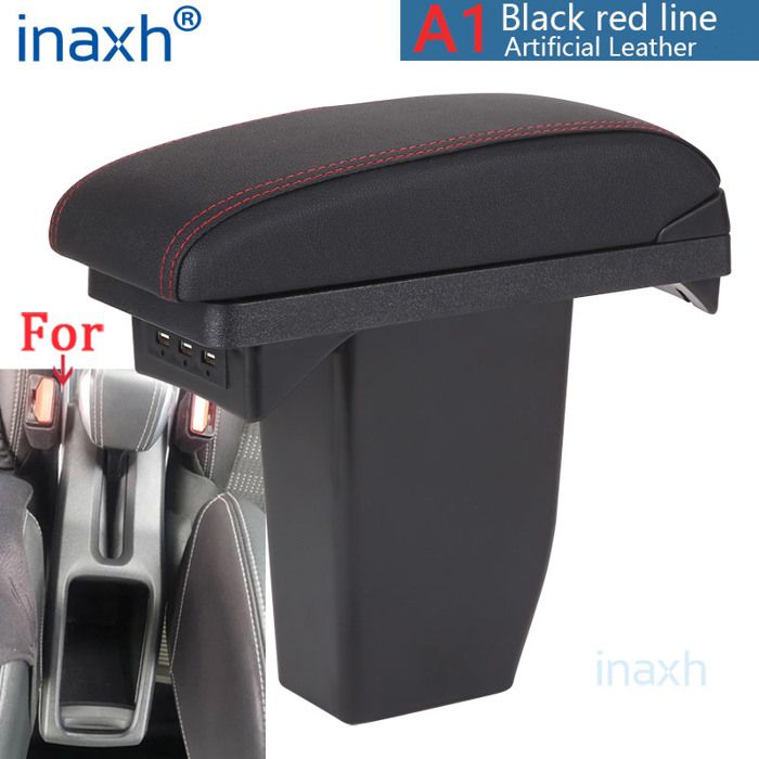 Burghr Accoudoir De Voiture Pour Peugeot 2008 2019 – 2024, Boîte De Rangement, Pièces De Rénovation, Détails Intérieurs, Accessoires De Voiture (Couleur : B3 Black White 3USB6