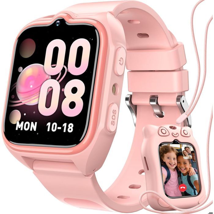 Blackview Z30 Montre connectée enfant 175 4G GPS SOS IP68 800mAh - Rose