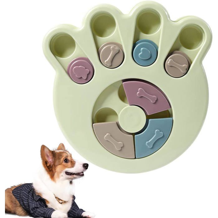 Comparer les prix de Puzzle feeder pour chien jouet ducatif interactif distributeur de friandises vert PZCC