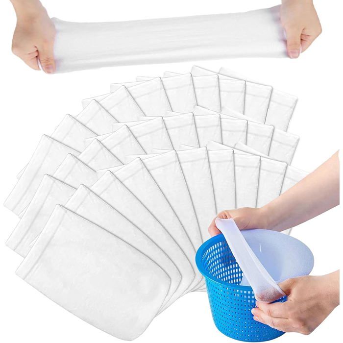 20 Pcs Chaussettes de Skimmer de PiscinePool Skimmer Socks Filtres en