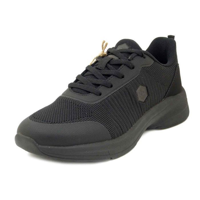 LUMBERJACK Femme Basket - LUMBERJACK - Textile Noir - Semelle Amovible - Lacets