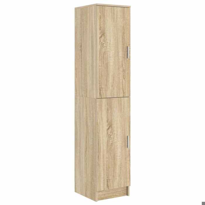 @FRENCH Buffet bahut - TOP VENTES - Commode Highboard Chêne sonoma 35 x 39 x 168cm - Bois dingénierie - Armoire de Cuisine 13990