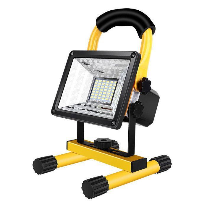 Lampe de travail LED 60 W rechargeable sans fil portable durable projecteur de pêche étanche éclairage extérieur projecteur
