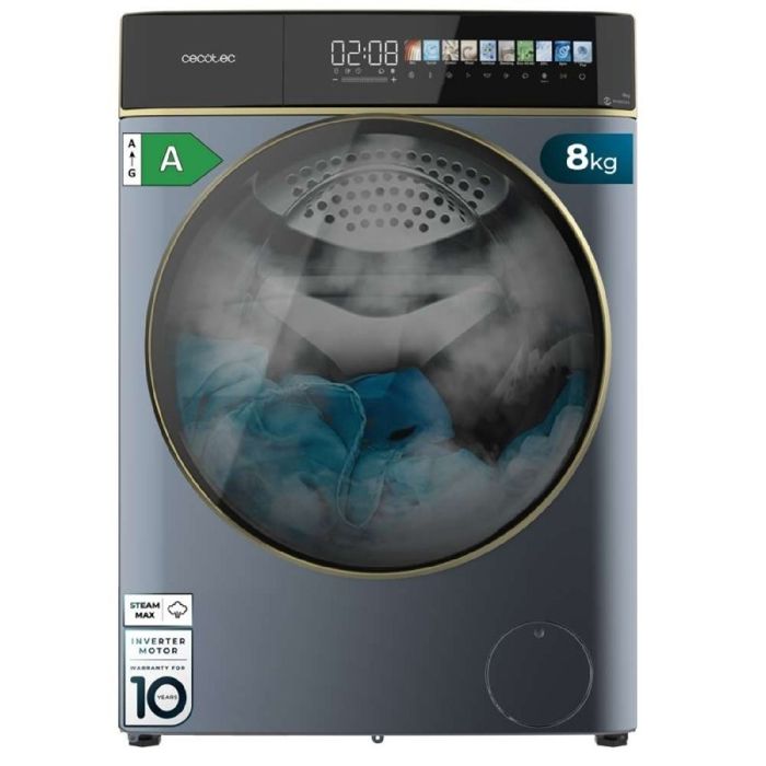 Cecotec Lave-linge Séchant 8-5Kg Chargement Frontal Bolero Wash&Dry 85900 Inverter Titanium A 1400 tr/min 11 programmes Cecotec Lave-linge Séchant 8-5Kg Chargement Frontal Bolero Wash&Dry 85900 Inverter Titanium A 1400 tr/min 11 programmes
