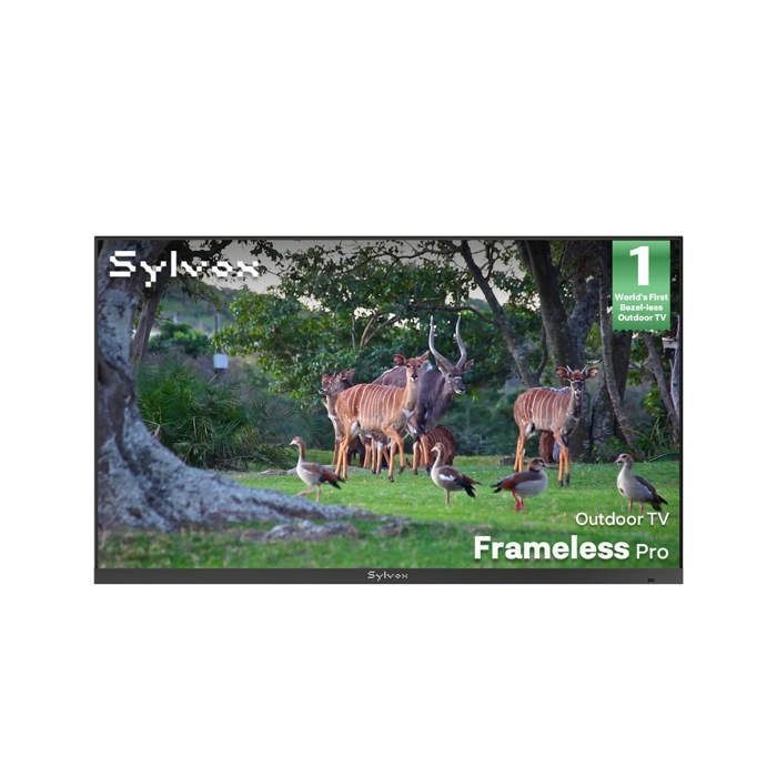 Télévision extérieure SYLVOX Frameless Pro 65 (165 cm) 4K UHD 2000 nits IP56 étanche