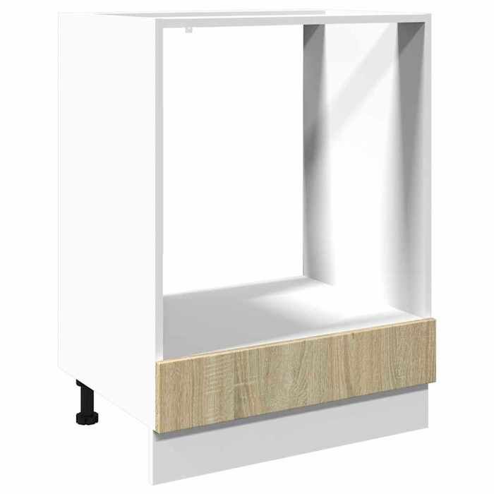 Soldes FlottantsArmoire de four 1 PCS - Cabinet/Meuble bas de cuisine - Chêne sonoma 60x46x815cm Aggloméré 7881222
