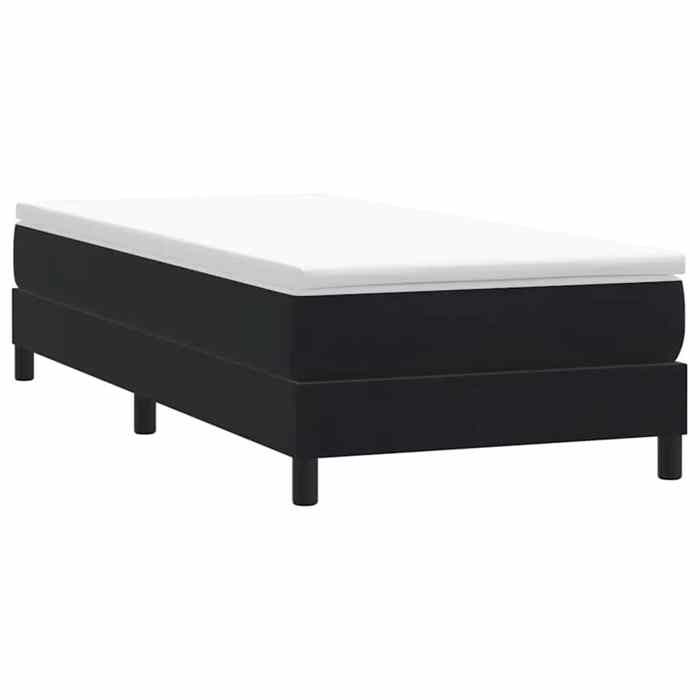 Hot Sale®Sommier à lattes de lit - SARAZYJ - Lit 1 personnes - Meuble de chambre - noir 100 x 220cm velours - 656945