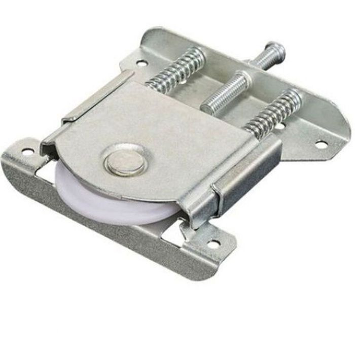 Lot de 2 Roulettes pour Porte Coulissante – Roues en Acier et Nylon Silencieuses Durables Réglables – Faciles à Installer