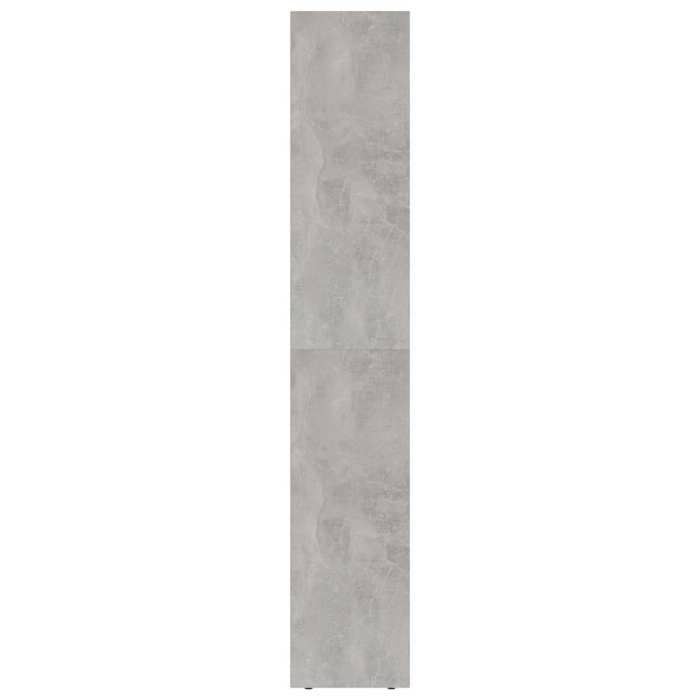 Bibliothèque Gris béton 36x30x171 cm Aggloméré_2 ans garantie_29895