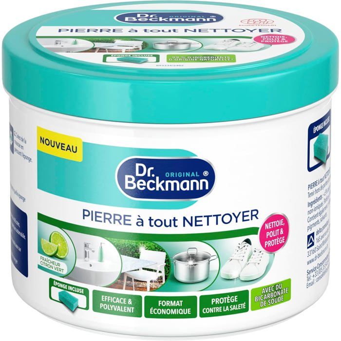 Nettoyant Maison Pierre à tout nettoyer -Bicarbonate-550g Nettoie polit et protège maison baskets inox joints et surfaces