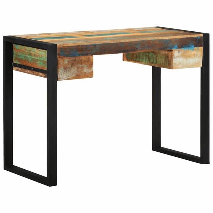 Bureau Bois de récupération massif - Cadre durable - design élégant(11770)