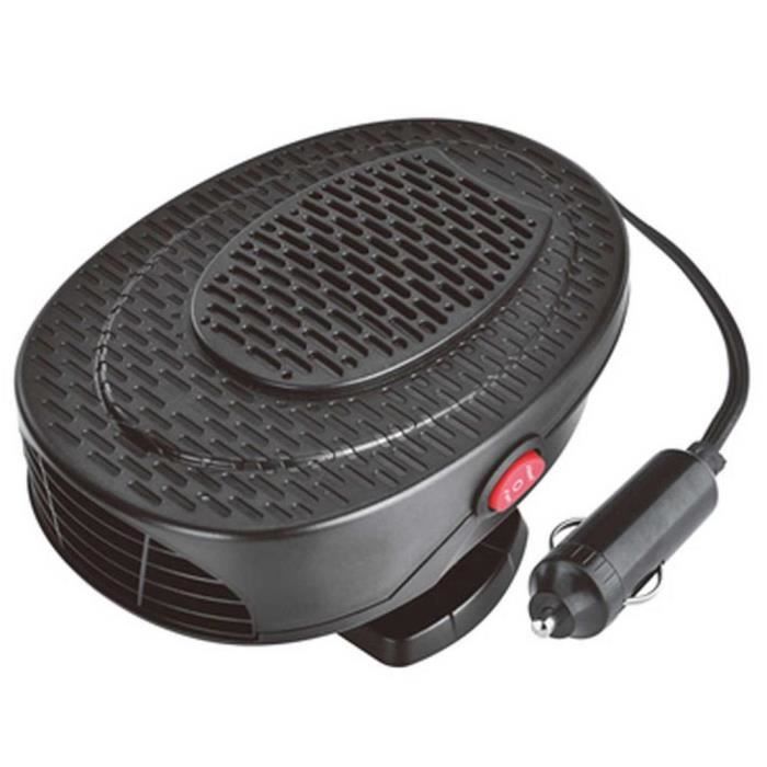 Chauffage Ventilateur 12V/24V Pour Voiture - Portable, Rapide - Pour Dégivrer Pare-brise Et Réchauffer L'Habitacle