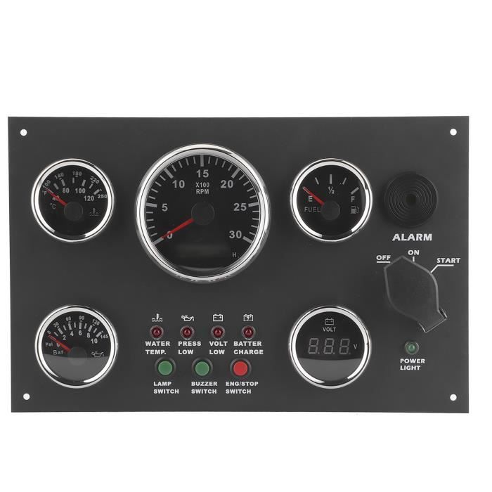 Jauge Tension Batterie Akozon - Affichage LED, Étanche IP67 | Pour Voiture/Bateau