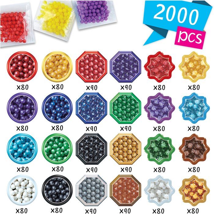 Recharge AQUABEADS 31995 – 2000 Perles Éclats pour Activités Manuelles - vue 7