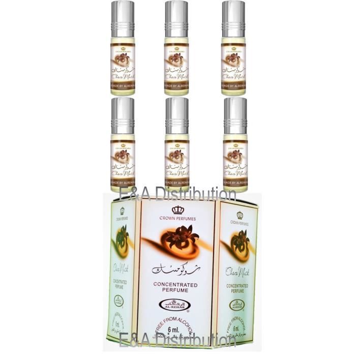 Al Rehab Red Rose Roll-on Duftöl – 3 X 6 Ml, Moschusduft Mit Rose & Vanille, Alkoholfrei