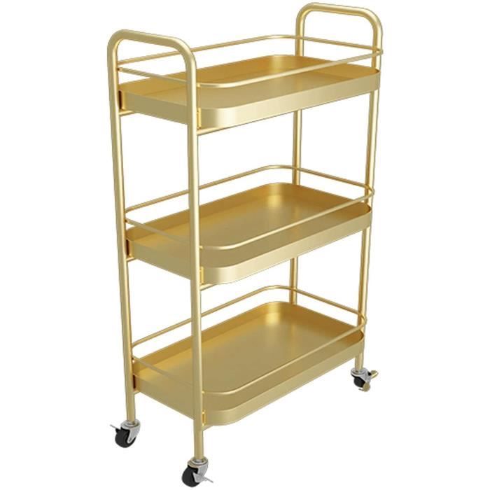 ÉTagèRe de Cuisine Cuisine Mobile Plateau ménage 3 Plats de Niveau et