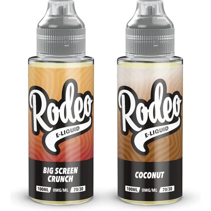 Double Pack 100ml Noix de Coco + Pop Corn au Caramel Eliquide, 7030