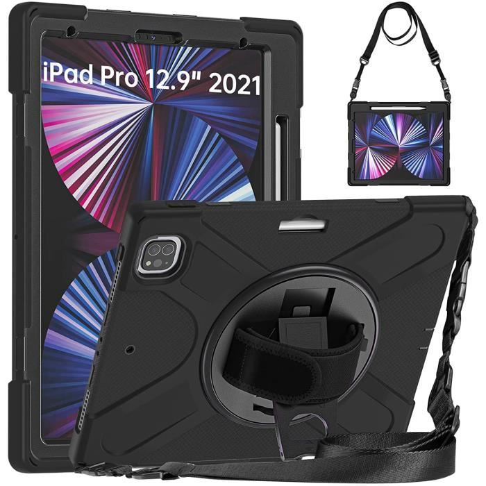 Housse iPad Pro 12.9 2020 Housse de Protection, PU Cuir avec 360°Rotative  Support iPad Pro 12.9 (4th generation) A2069/A2232, Noir - Cdiscount  Informatique
