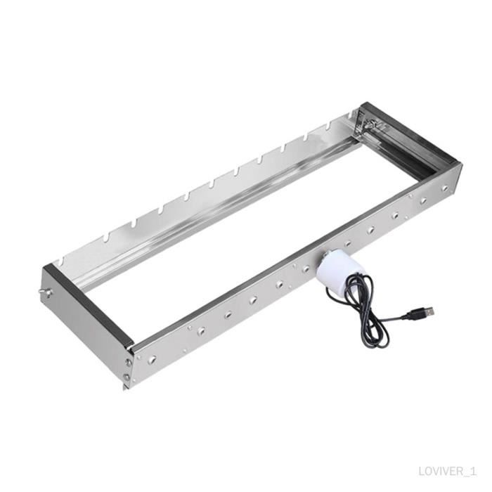 Moteur De Barbecue Rotatif En Acier Inoxydable - Charge Max 30 Kg, Pour Cochon De Lait Et Grillades