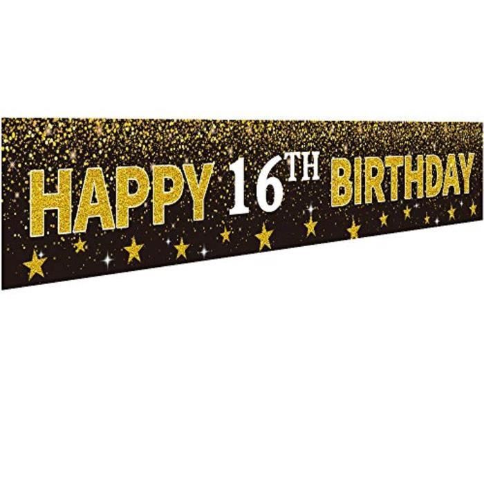Support A Decorer Zt3cm Ushinemi Joyeux Anniversaire Banniere Decorations De Fete Pour 1 Vieux Fond D Anniversaire Bravo Au Dixieme Cdiscount Maison