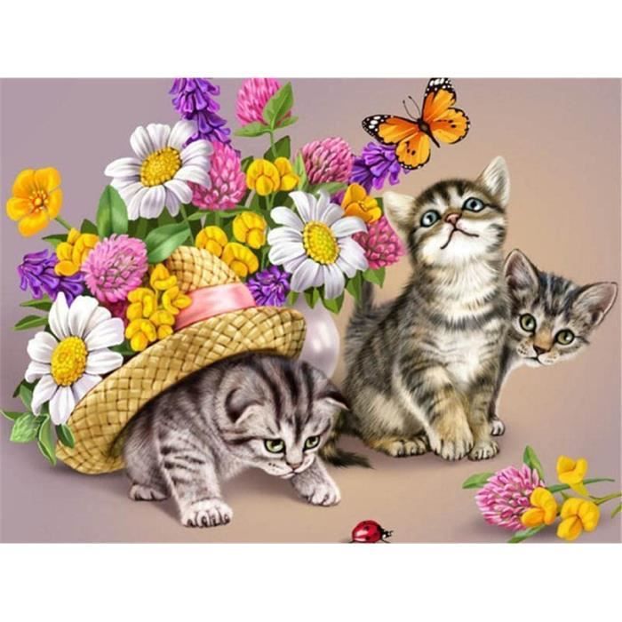 Kit DIY Peinture Diamant – 6 Aimants Réfrigérateur Animaux à Créer Soi-même (adultes/enfants)