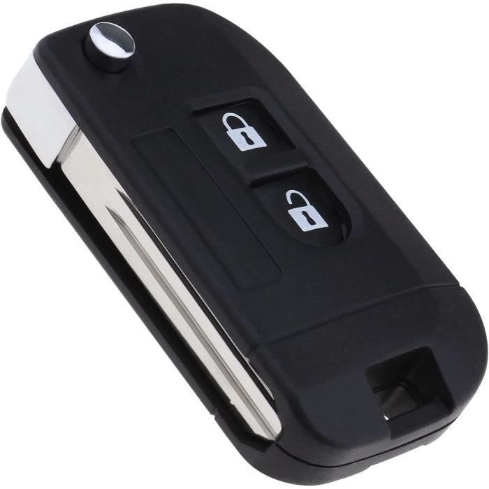 Acheter Coque de clé télécommande pliable pour voiture, compatible avec  Nissan Qashqai Primera Micra Navara Almera Note Sunny