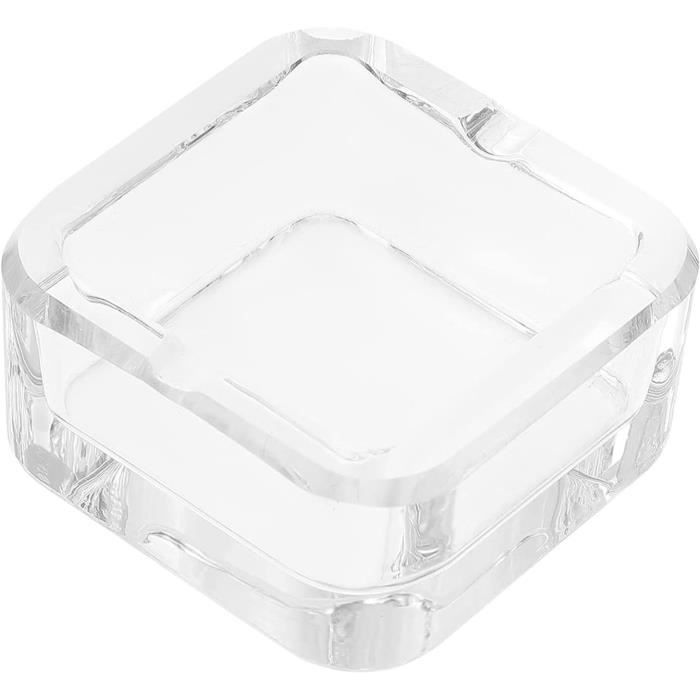 Cendrier En Cristal Taillé Rond 12 Cm – Élégant, Durable, Design Luxe Pour Intérieur & Extérieur