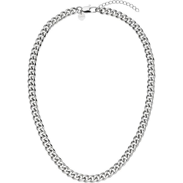 Collier Homme Lourd Chaîne Curb 31mm - Acier Inoxydable 316L Argenté - Style Fashion