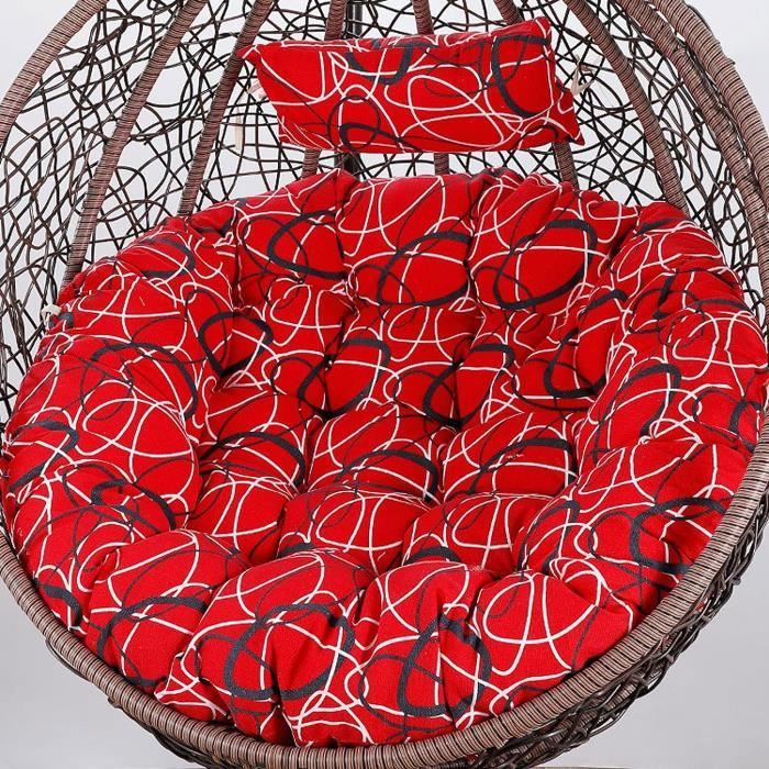 Hoowarm Grand Coussin Rond 170cm Pour Chaise Papasan - Imperméable Fauteuil Suspendu Jardin