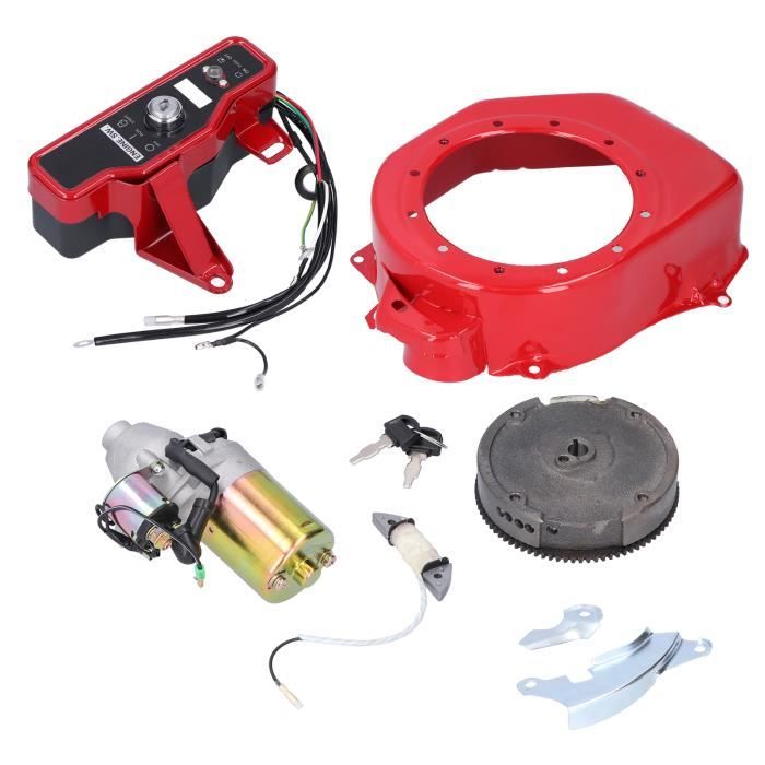 Kit Démarreur Électrique Pour Honda GX160/GX200 - Volant Inertie, Interrupteur Clé, Bobine De Charge