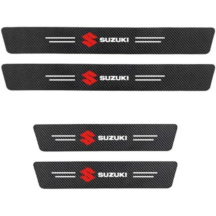 4 Protection Seuil Porte Voiture, Pour Suzuki Swift SX4 Protection Seuil Porte Voiture En Fiber