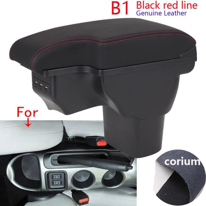 Accoudoir Central Voiture Avec USB Et Porte-gobelet - Pour Abarth 595 Et Modèles Similaires
