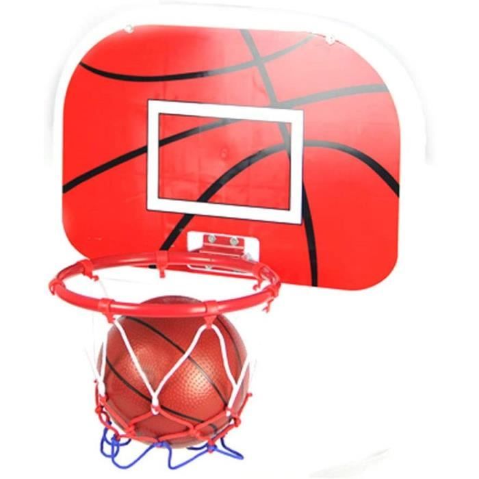 Cerceau Mural Intérieur – Panier De Basket Silencieux – Diamètre 34 Cm – Fixation Adhésive Sans Perçage – Enfant Et Adulte