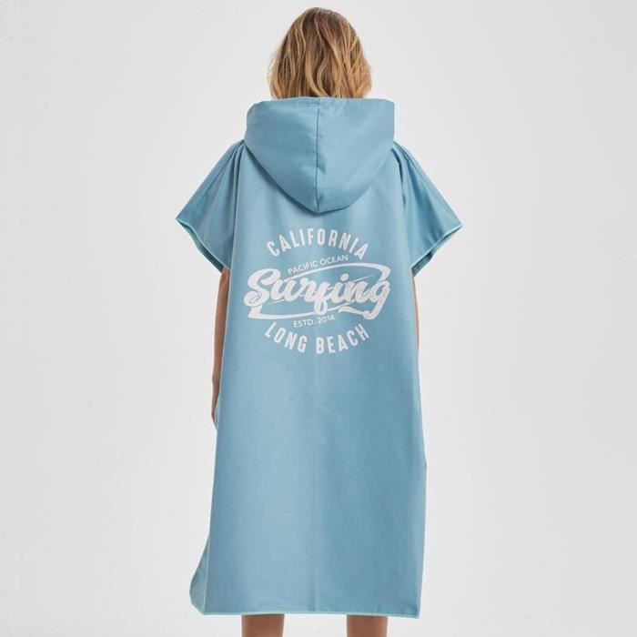 nageurs super doux pour surfeurs Pas de z/éro p/êche Taille unique Serviette Poncho /à capuche pour adulte sans manches robe /à langer portable en microfibre de taille universelle /à s/échage rapide