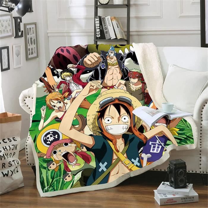 One Piece Luffy Plaids Anime Couverture pour Enfant Adultes Boys