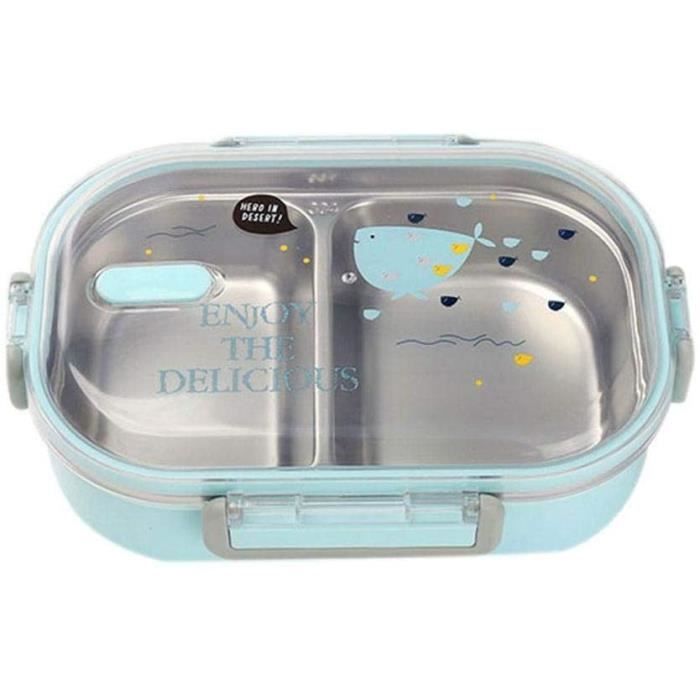 Bento Box Lunch Box alimentaire Conteneur double couche portable avec Compartments fourchette cuillère pour Chopsticks bureau de l'école enfant en bas âge Bleu Bento Box Lunch Box alimentaire Conteneur double couche portable avec Compartments fourchette cuillère pour Chopsticks bureau de l'école enfant en bas âge Bleu