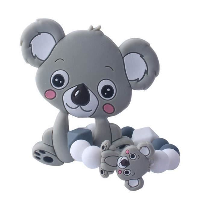 Hochet bébé koala gris
