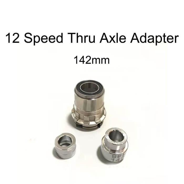 HoveeLuty Adaptateur d'axe traversant pour Home Trainer, Adaptateur d'axe traversant pour Home Trainer en Alliage 'Aluminium 12 mm, ' pour Turbo, ' TR