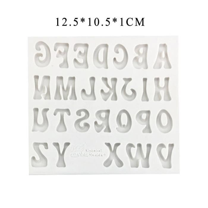 Moule En Silicone Lettres En Anglais 26 Pièces Moule En